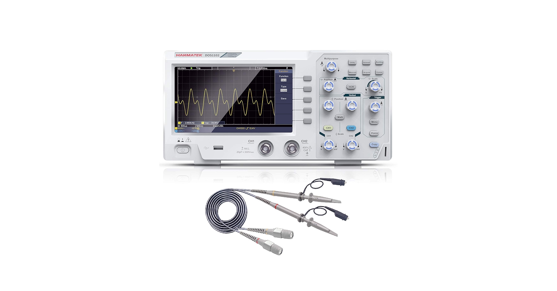 hobbyant HANMAKET DOS1102 110MHz オシロスコープ HANMATEK 110mhz Bandwidth DOS1102 Digital Oscilloscope with
